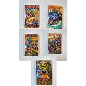 Lot of 5 Vintage Xanth Piers Anthony 1st Ed Avon Paperbacks VERY GOOD